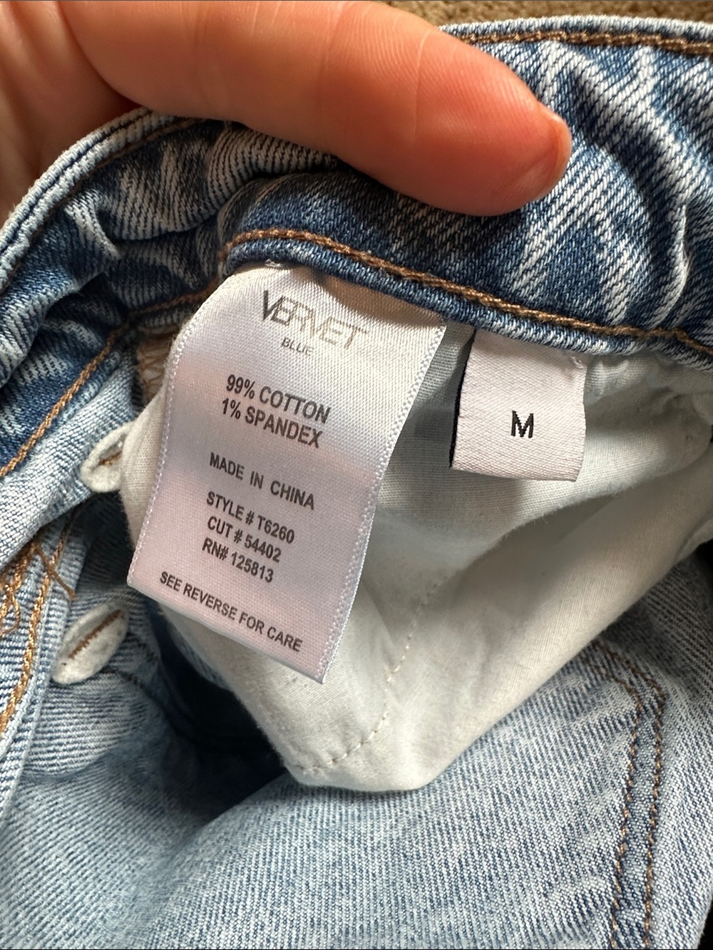 Light Wash Distressed High-Rise Denim Shorts - Picture 4 of 4
